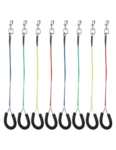 Lazos de Aseo para Perros Chunful - 8 Piezas Ajustables 62 cm