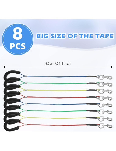 Lazos de Aseo para Perros Chunful - 8 Piezas Ajustables 62 cm