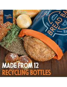 Bolsa de Pan Reutilizable Think4Earth - 2 Paquete Ecológica 2