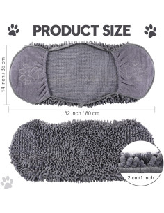 Toalla de Microfibra Absorbente Newwiee 4 Pcs Grande 81x36 cm 2