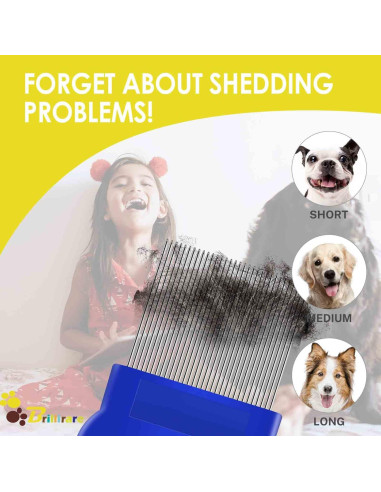 Conjunto de 4 Peines para Aseo de Mascotas Brillirare