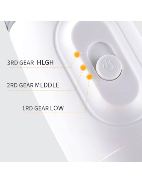 Secador de Pelaje 3 en 1 Pacaba con Cepillo Slicker Blanco