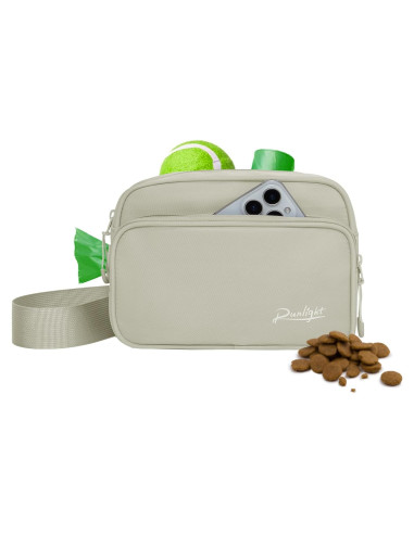 Bolsa de Entrenamiento para Perros Runlight Caqui 21.96x16x6.99cm
