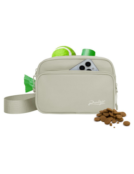 Bolsa de Entrenamiento para Perros Runlight Caqui 21.96x16x6.99cm