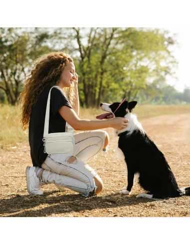 Bolsa de Entrenamiento para Perros Runlight Caqui 21.96x16x6.99cm