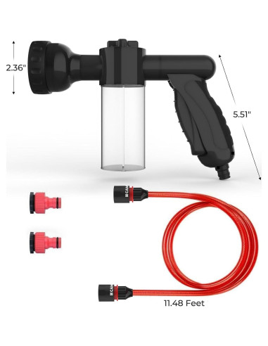 Manguera de Jardín 3.5m con Dispensador de Jabón Camplux
