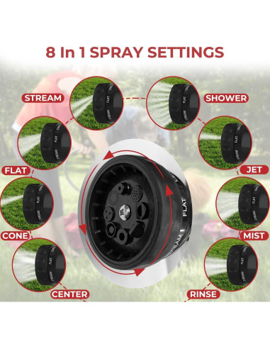 Manguera de Jardín 3.5m con Dispensador de Jabón Camplux