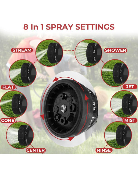 Manguera de Jardín 3.5m con Dispensador de Jabón Camplux