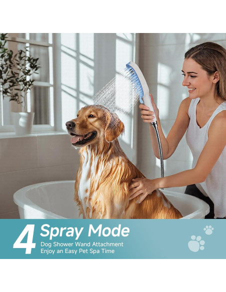 Accesorio de Ducha para Perros SR SUN RISE 2m 4 Modos Ajustables