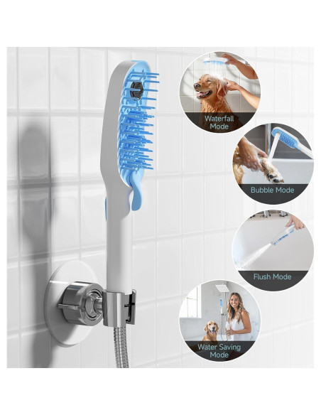 Accesorio de Ducha para Perros SR SUN RISE 2m 4 Modos Ajustables