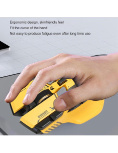 Ratón Gaming Heayzoki Bluetooth 3 Modos 5 DPI RGB Ergonómico 2