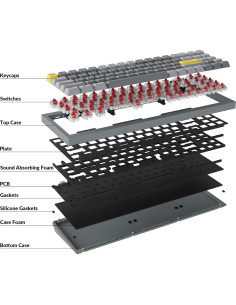 Teclado Mecánico Keychron Q7 70% Hot-Swappable RGB Gris 2