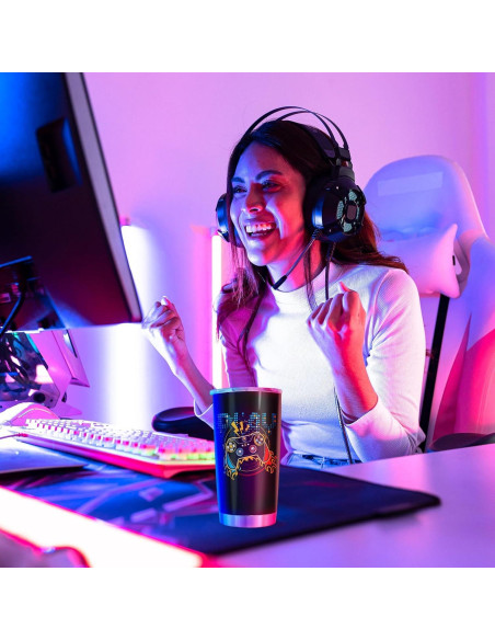 Taza Gamer de Acero Inoxidable 590 ml - Ladyhold