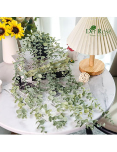 Planta Colgante Artificial Eucalipto Der Rose en Maceta 61cm 2