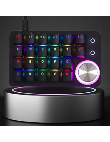 Teclado Mecánico Programable Yoqanr USB Retroiluminado RGB