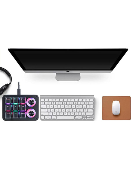 Teclado Mecánico Programable Yoqanr USB Retroiluminado RGB Teclado Mecánico Programable Yoqanr USB Retroiluminado RGB