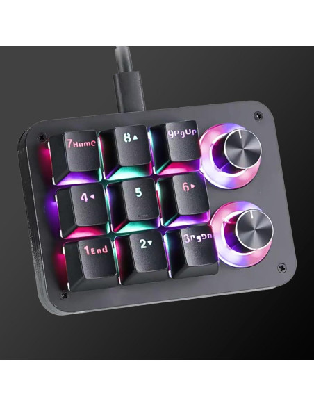 Teclado Mecánico Programable Yoqanr USB Retroiluminado RGB Teclado Mecánico Programable Yoqanr USB Retroiluminado RGB