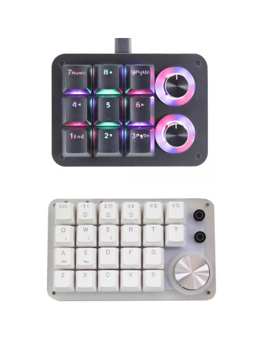 Teclado Mecánico Programable Yoqanr USB Retroiluminado RGB