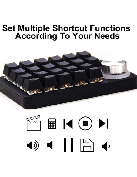 Teclado Mecánico Programable Yoqanr USB Retroiluminado RGB Teclado Mecánico Programable Yoqanr USB Retroiluminado RGB