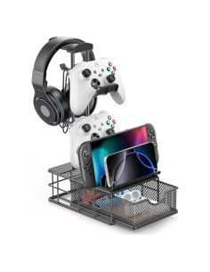 Soporte para Auriculares KDD con Cajón y Organizador de Cables