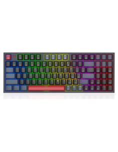 Teclado Mecánico Redragon K636LGR-KR 94 Teclas Compacto Negro-Gris