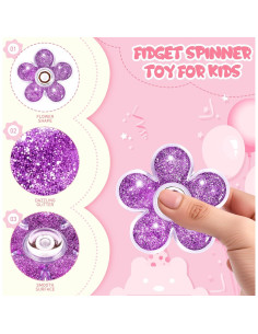 Paquete de 5 Fidget Spinners FIGROL - Juguetes Sensoriales Brillantes 2