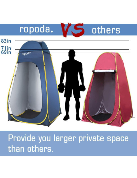 Carpa Pop Up ROPODA 210 cm x 121 cm x 121 cm Gris Carpa Pop Up ROPODA 210 cm x 121 cm x 121 cm Gris