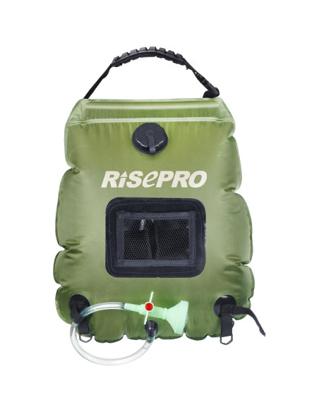 Bolsa de Ducha Solar RISEPRO 20L Calentamiento 45C Camping