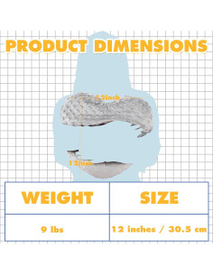 Almohada Sensorial con Peso Briwooody 4.08 kg Corazón 30x30 cm Gris 2