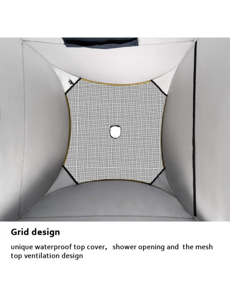 Carpa Pop Up ROPODA 210 cm x 121 cm x 121 cm Gris Carpa Pop Up ROPODA 210 cm x 121 cm x 121 cm Gris