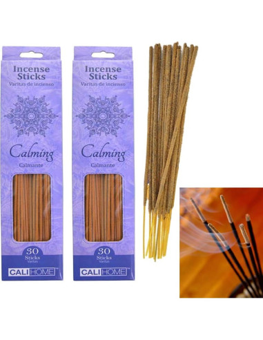 60 Varitas de Incienso Aromaterapia 26CB - Fragancias Calmantes