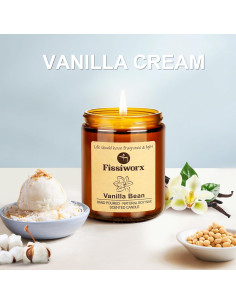 Juego de Velas Aromáticas de Vainilla Fissiworx 425g 2 Pack 2