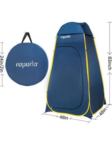 Carpa Pop Up ROPODA 210 cm x 121 cm x 121 cm Gris