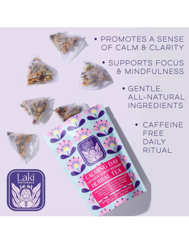Té de Hierbas Calmante Laki Naturals 46.9 g - 18 Bolsitas