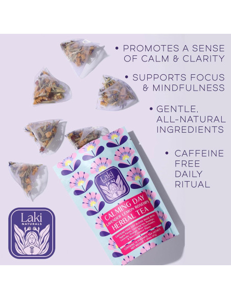 Té de Hierbas Calmante Laki Naturals 46.9 g - 18 Bolsitas Té de Hierbas Calmante Laki Naturals 46.9 g - 18 Bolsitas