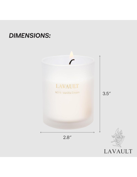 Vela Aromática Grande Lavault Crema de Vainilla 312g