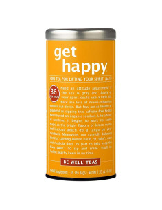 Té de Hierbas Sin Cafeína La República del Té Get Happy 36 Bolsitas