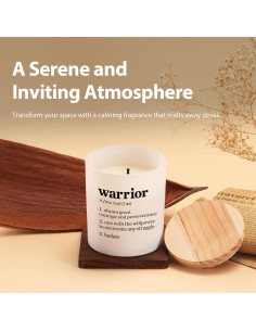 Vela Aromática Motivacional Guerrero Lavanda 269 g - Xuzhou Darui 2