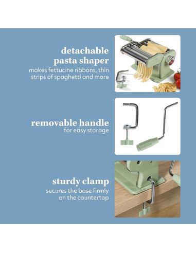 Máquina de Pasta Manual Sur La Table Va Bene - Acero Inoxidable