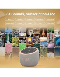 Máquina de Sonido Blanco Santebee con 361 Sonidos Relajantes 2