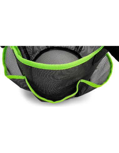 Caddy de Ducha Camco 51997 Malla Negro y Verde 22.86 cm