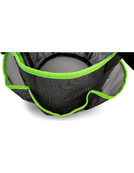 Caddy de Ducha Camco 51997 Malla Negro y Verde 22.86 cm