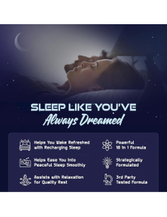 Suplemento para Dormir Nocturnal Knockout 60 Cápsulas 2