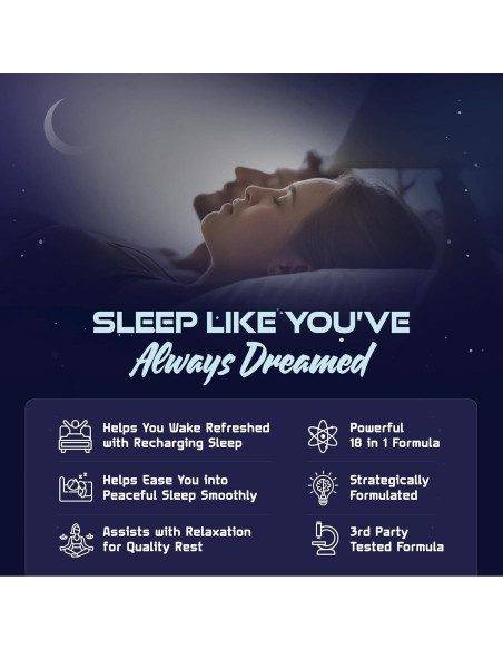 Suplemento para Dormir Nocturnal Knockout 60 Cápsulas