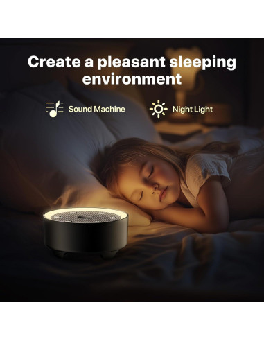 Máquina de Sonido para Dormir Kipcush K8-T, 24 Sonidos Relajantes