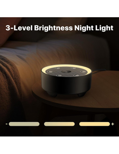 Máquina de Sonido para Dormir Kipcush K8-T, 24 Sonidos Relajantes