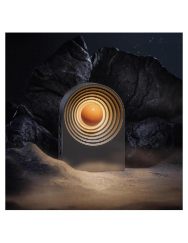 Máquina de Ruido Blanco Fusunloh DBA-Negro, 8 Sonidos y Luz