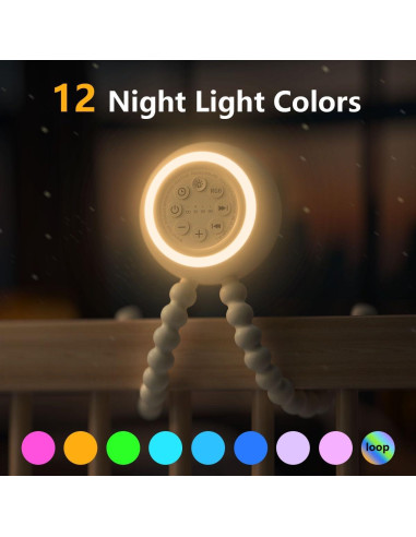 Máquina de Sonido Portátil Easysleep con 30 Sonidos Relajantes