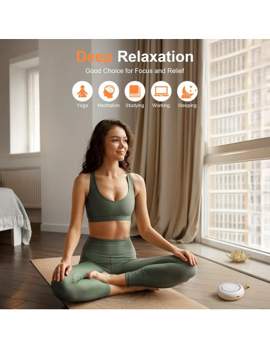 Máquina de Sonido Portátil YIWEI Rosa con Luz Nocturna y 24 Sonidos