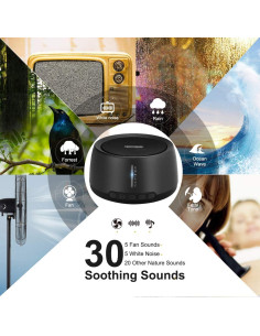 Máquina de Sonido Exmate para Dormir con 30 Sonidos Relajantes 2